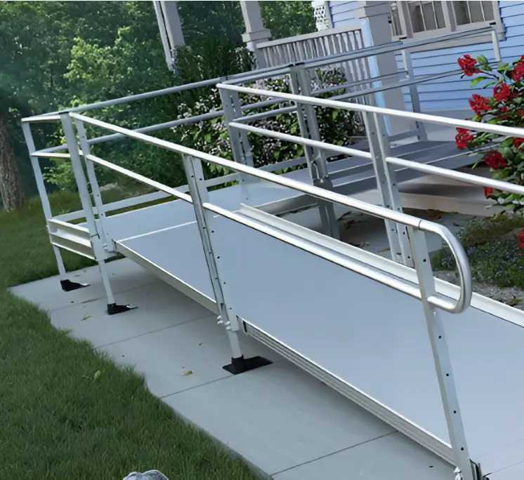 Stair handrail installed for senior home safety in Albert